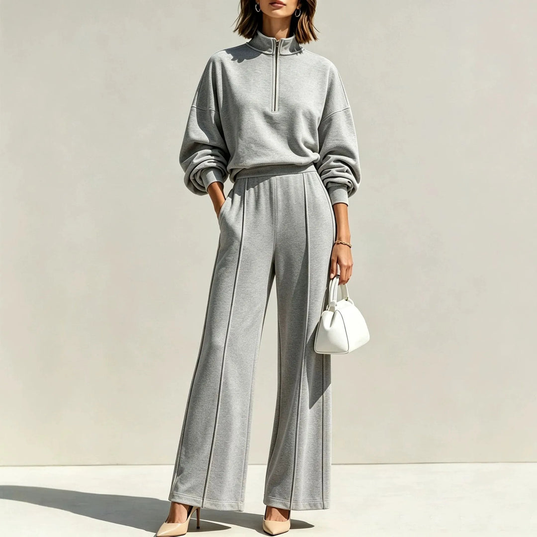 Eugenie Quarter Zip Travel Set