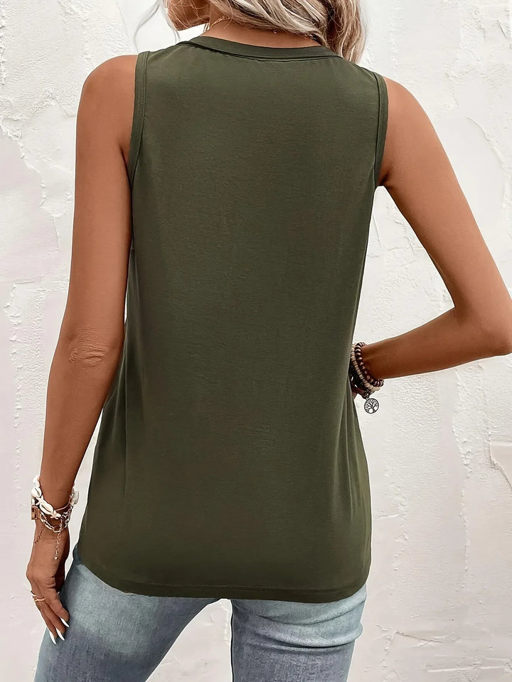 Rosemary Sleeveless Casual Blouse