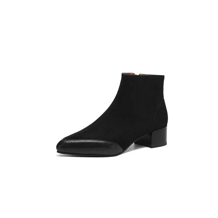 Hortense Side Zip Suede Boots