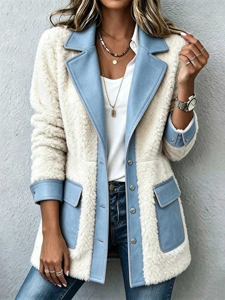 Beatrix Faux Suede Shearling Jacket