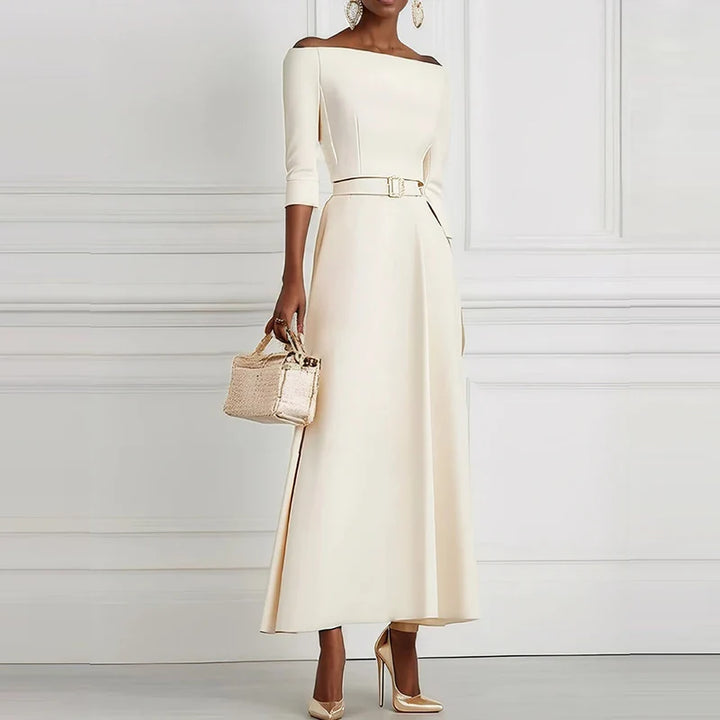 Viviana Elegant Long Sleeve Maxi Dress