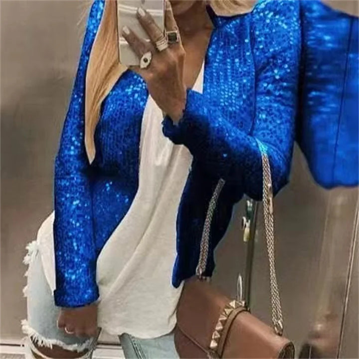Talise Sequin Crop Jacket