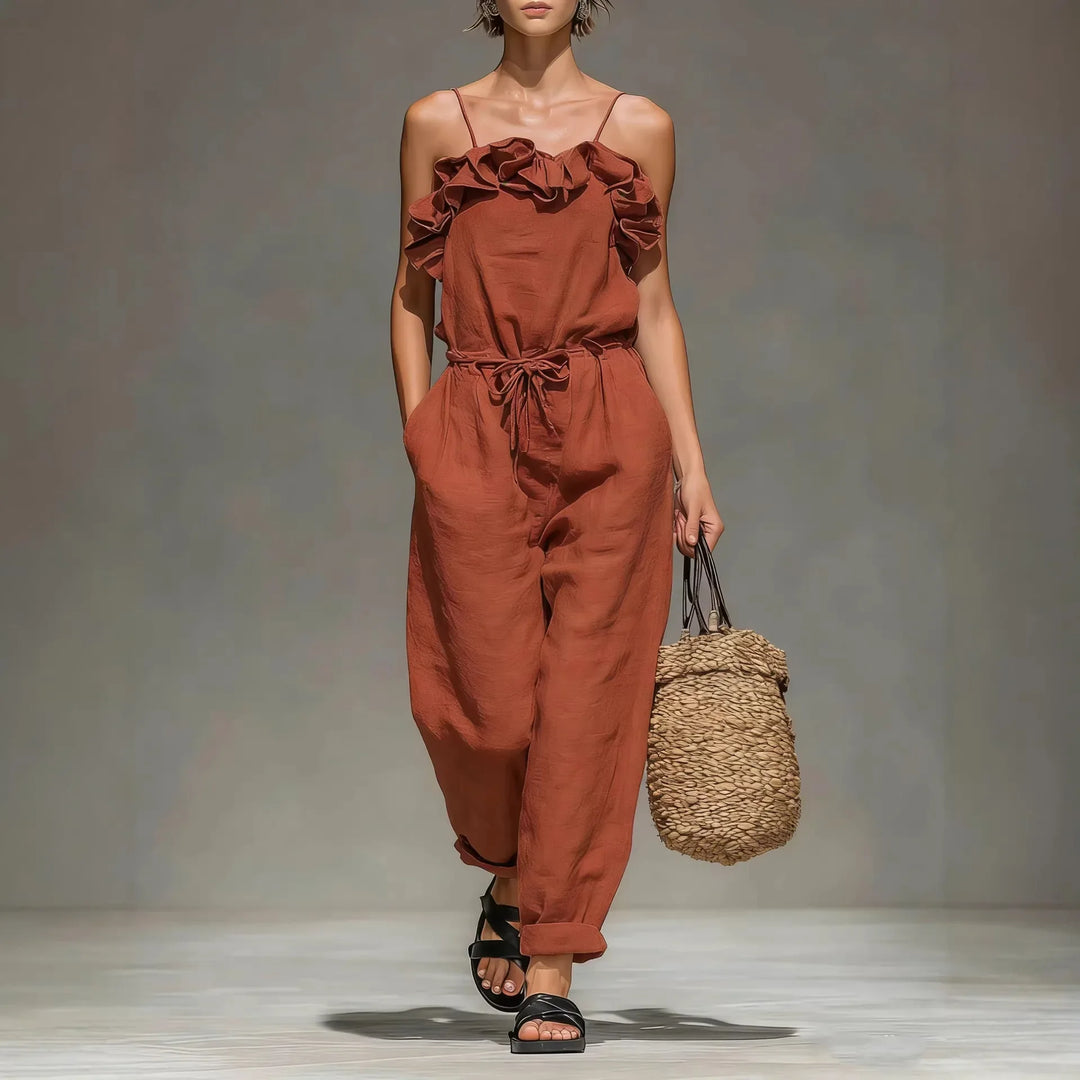 Leah Off Shoulder Wide Leg Jumpsuit