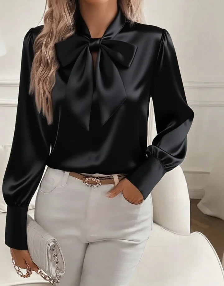 Lucienne Bow Collar Blouse