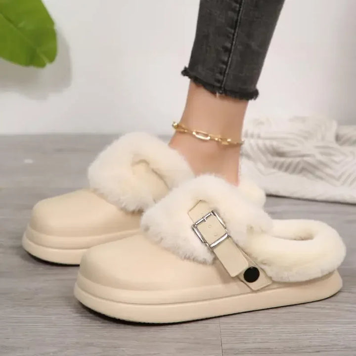 Winnie Platform Fur Clog