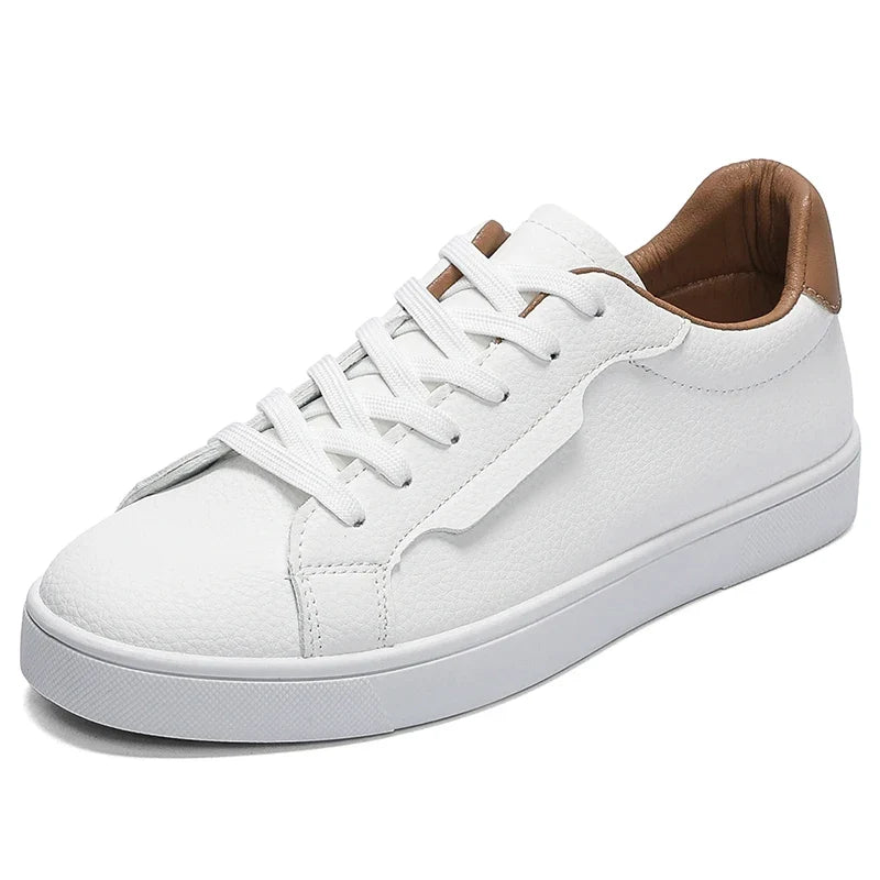 Ezra Pebbled Leather Sneakers