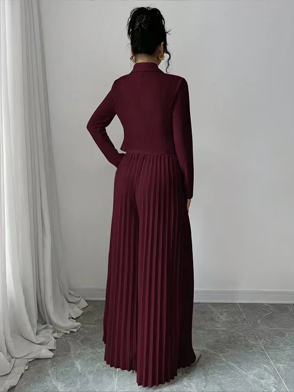 Lindsey Pleated Wide Leg Set