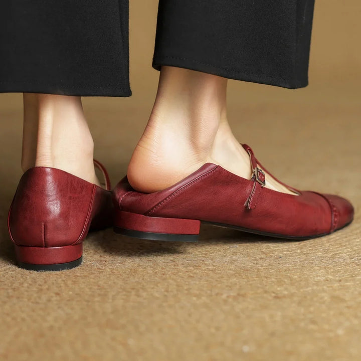 Macey Genuine Leather Flats
