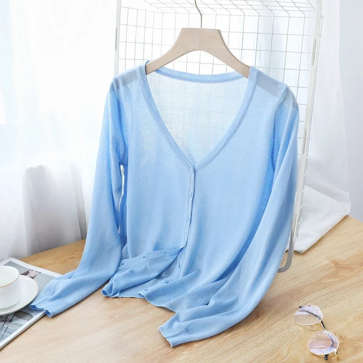 Nevaeh Ice Silk Cardigan