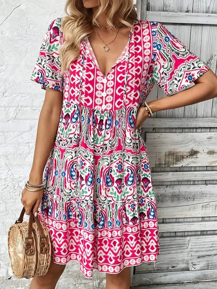 Callie Bohemian Mini Dress