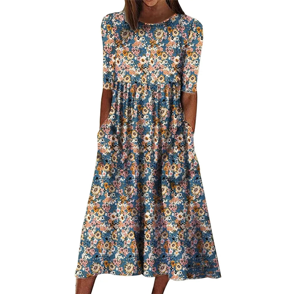 Felicity Vintage Bloom Midi Dress