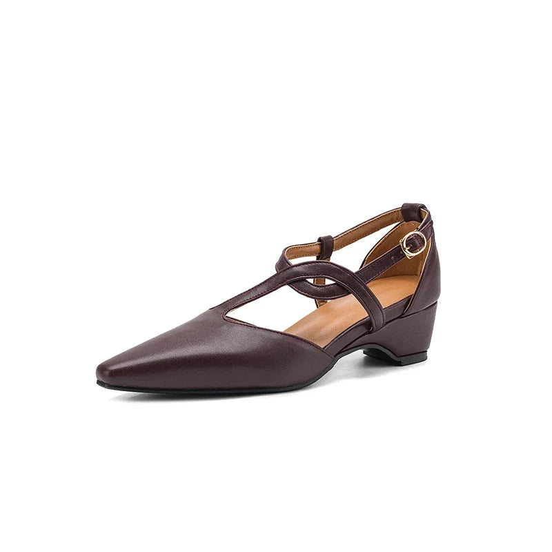 Ayana Pointed Mary Jane Heels