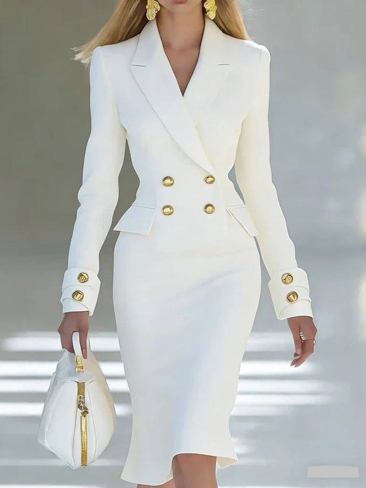 Demi Tailored Office Midi Dress