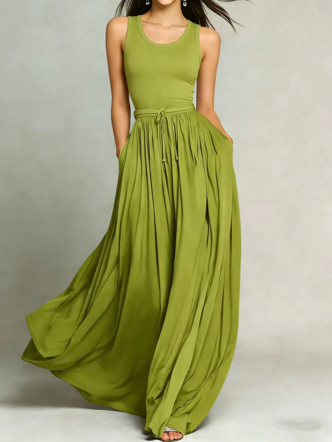 Marcella Elegant Flowy Maxi Dress
