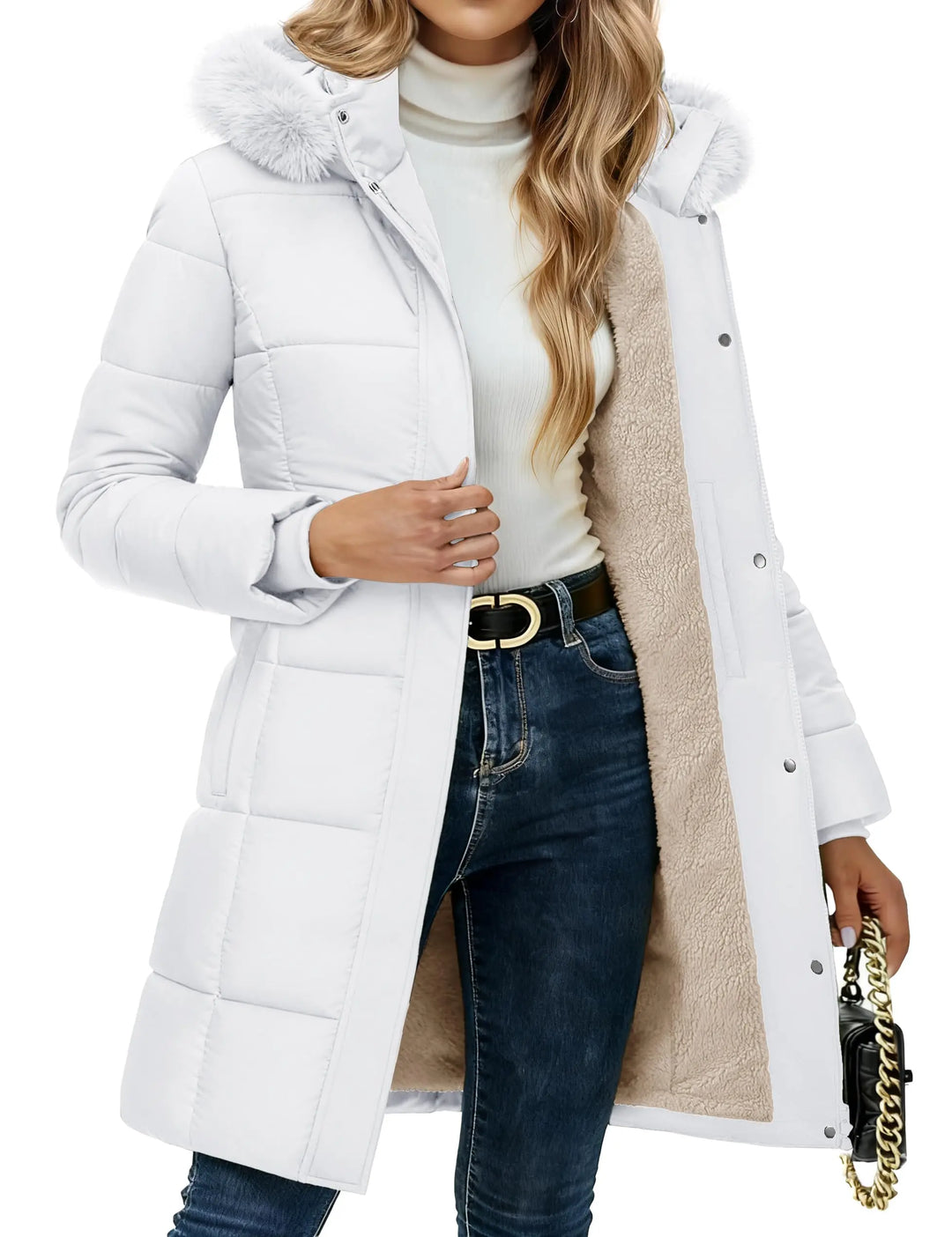 Federica Sherpa Lined Detachable Parka