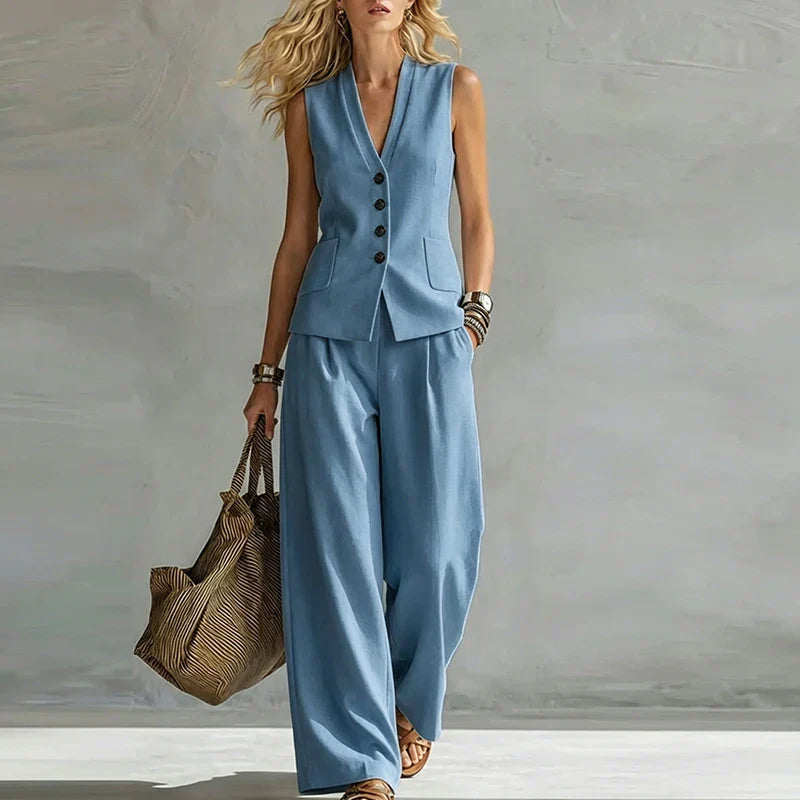 Solenne Tailored Vest Set
