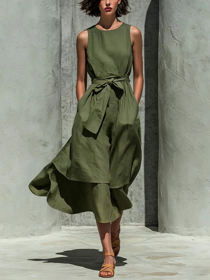 Sienna Elegant Flowy Midi Dress