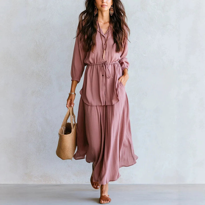 Rosaie Relaxed Comfort Skirt Set