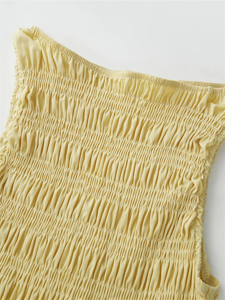 Savannah Ruffle Hem Sleeveless Top
