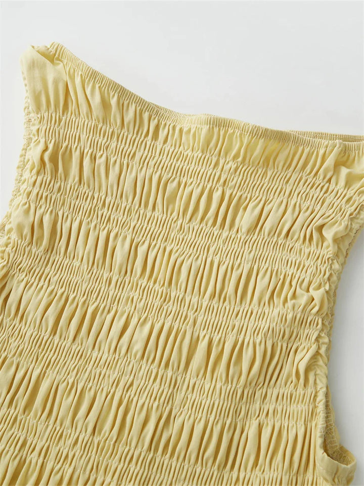 Savannah Ruffle Hem Sleeveless Top