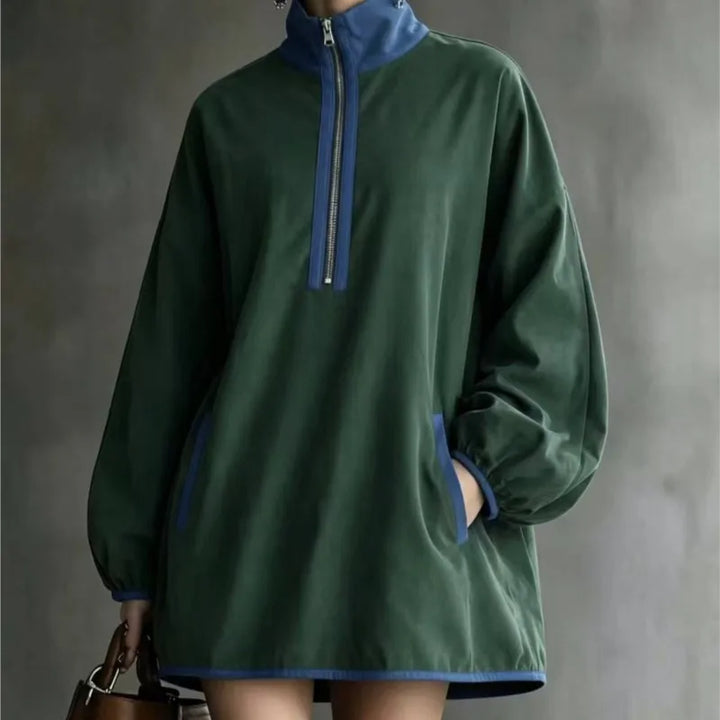 Elara Half Zip Mini Dress
