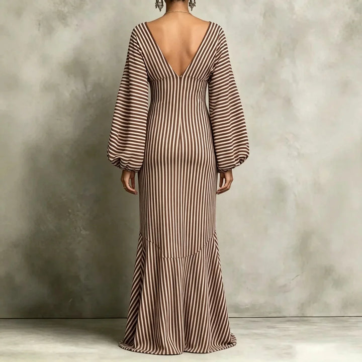 Antonia Lantern Sleeve Maxi Dress