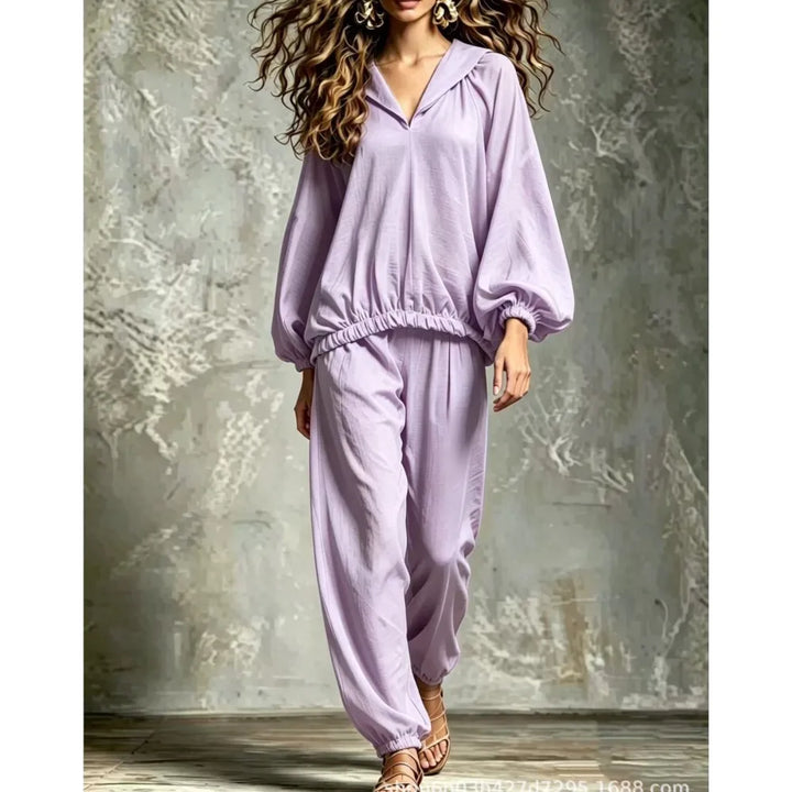 Niamh Lantern Sleeve Lounge Set