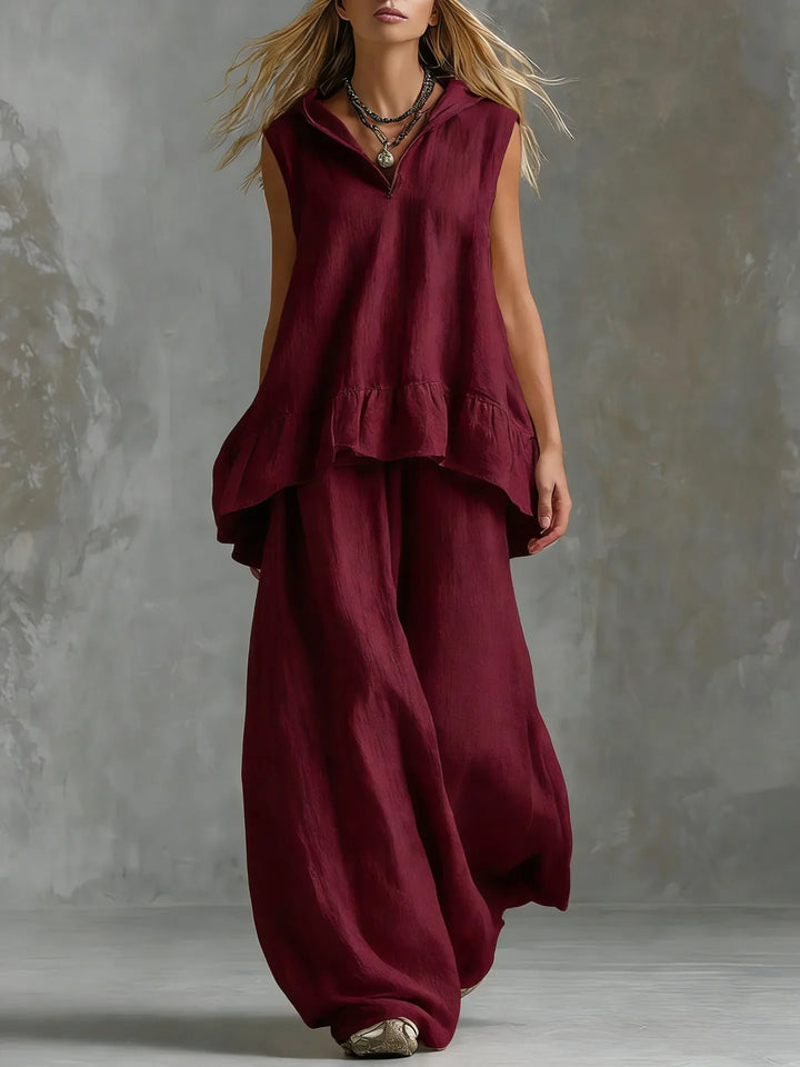 Nerissa Ruffle Pants Set