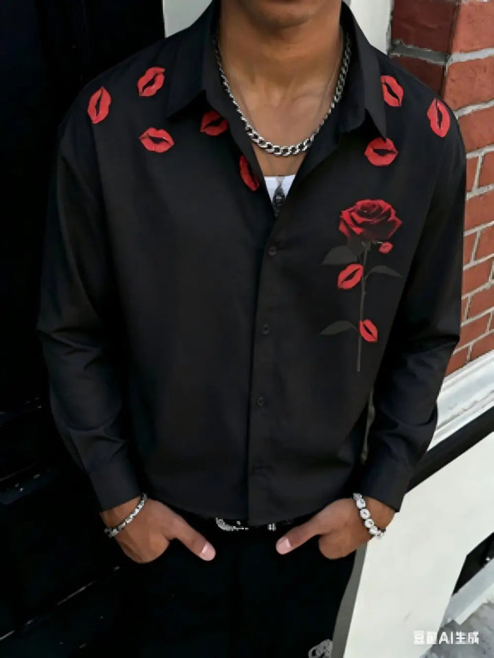 Aaron Graphic Button Front Shirt