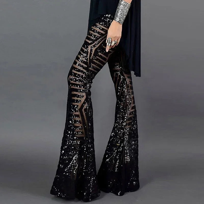 Carly Sequin Flare Pants