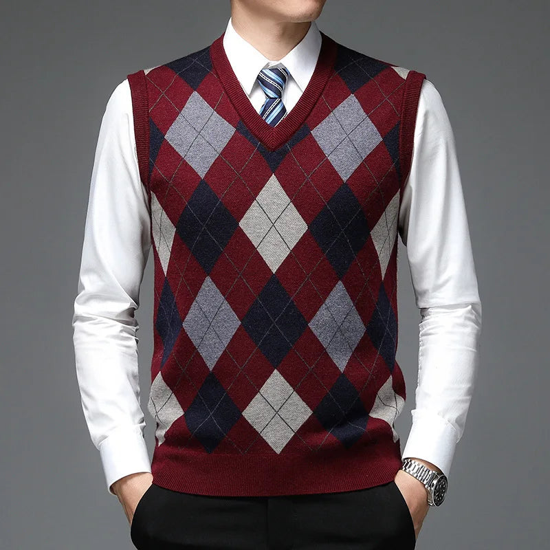 Everett Argyle Sweater Vest