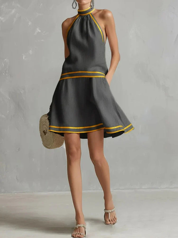 Leslie Halter Neck Mini Dress