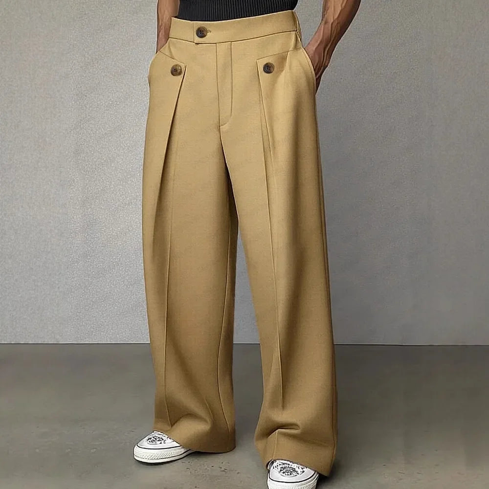 Mathias Button Tab Trousers