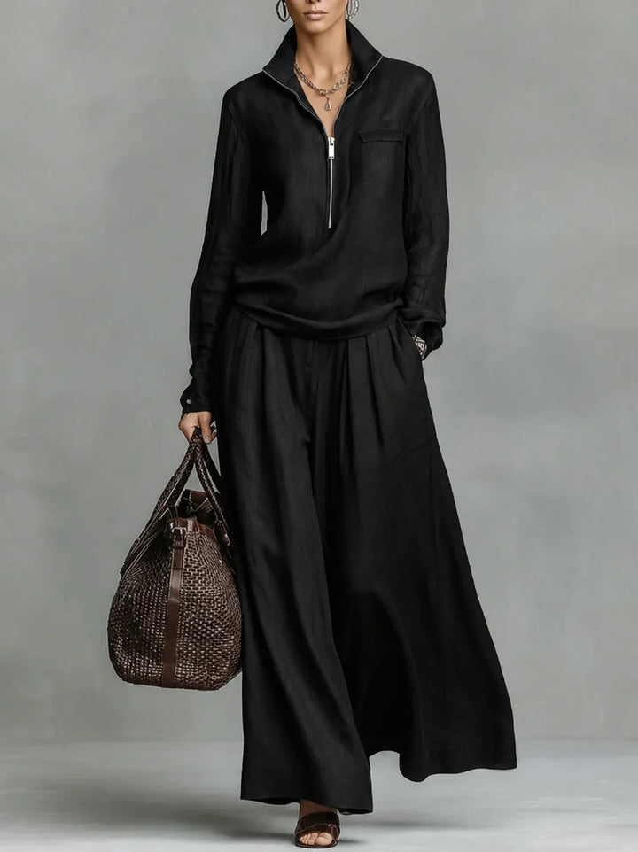 Isla Relaxed Wide Leg Pant Set