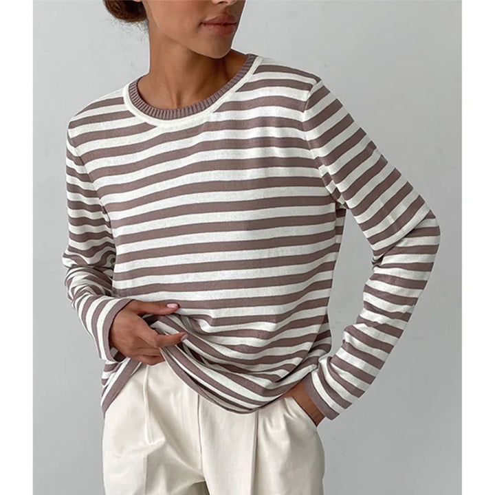 Margot Striped Crew Sweater