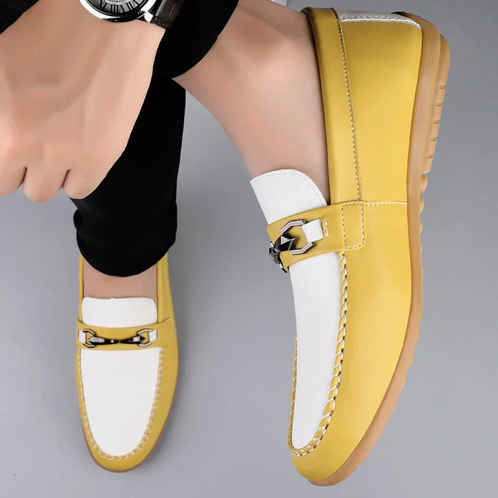 David Color Block Loafers