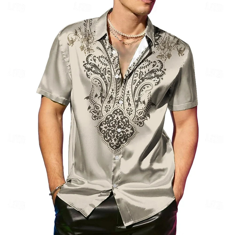 Henderson Relaxed Fit Paisley Button Shirt