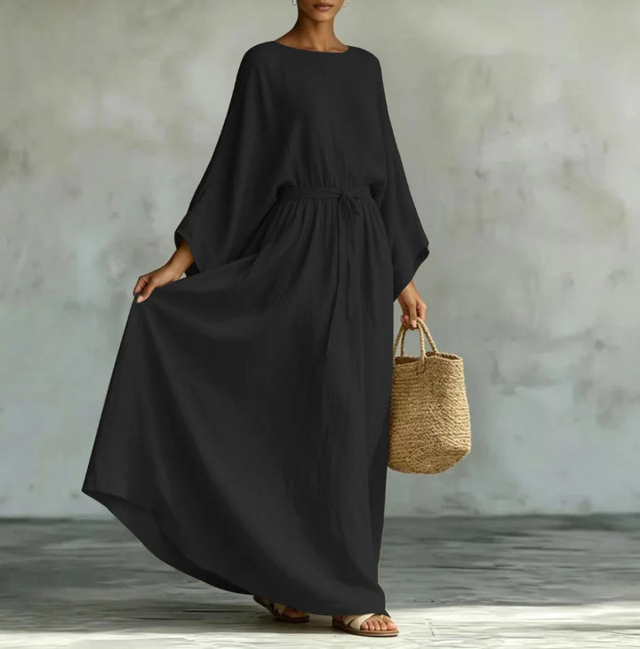 Adeline Elegant Draped Maxi Dress