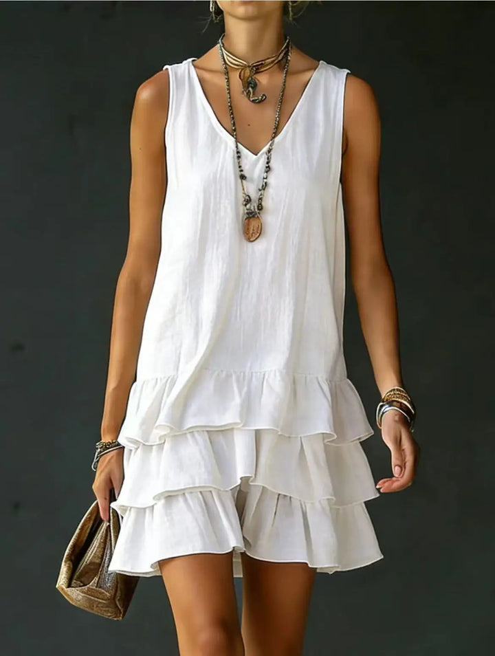 Theodora Ruffle Mini Dress
