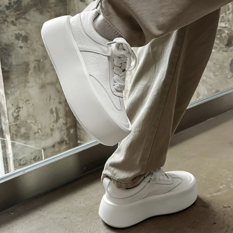 Luca Wide Lace Platform Sneakers