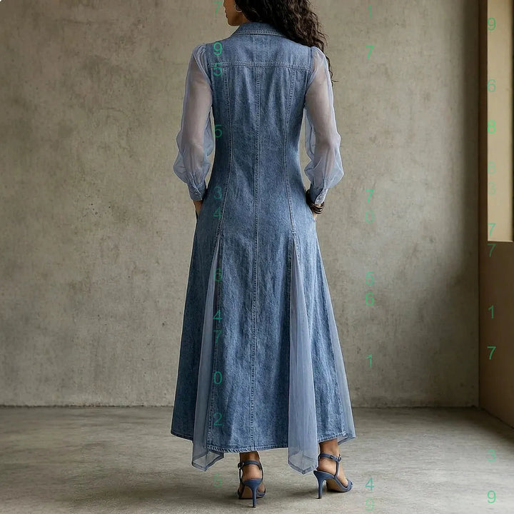 Hailey Chiffon Shirt Maxi Dress