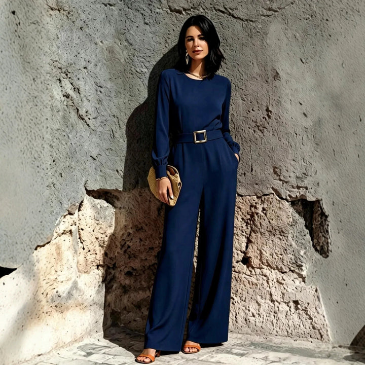 Ginna Flattering Fit Belted Jumpsuit