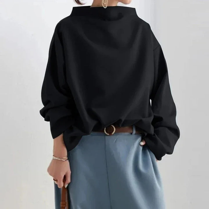 Joyce Draped High Neck Blouse