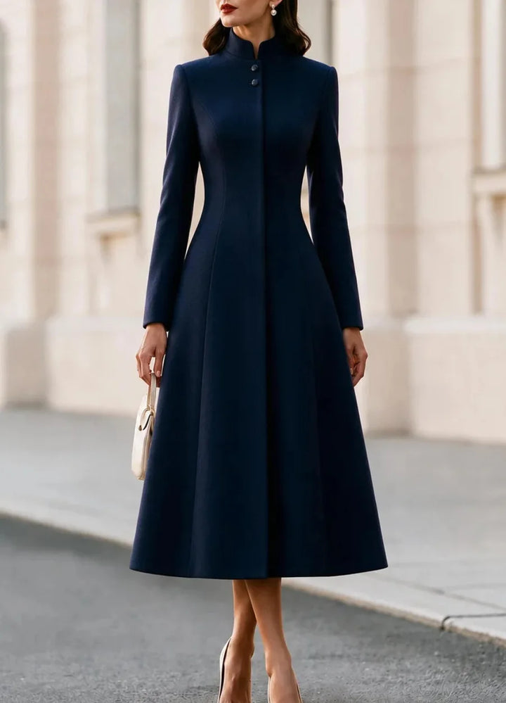Wynne Stand Collar Coat Dress