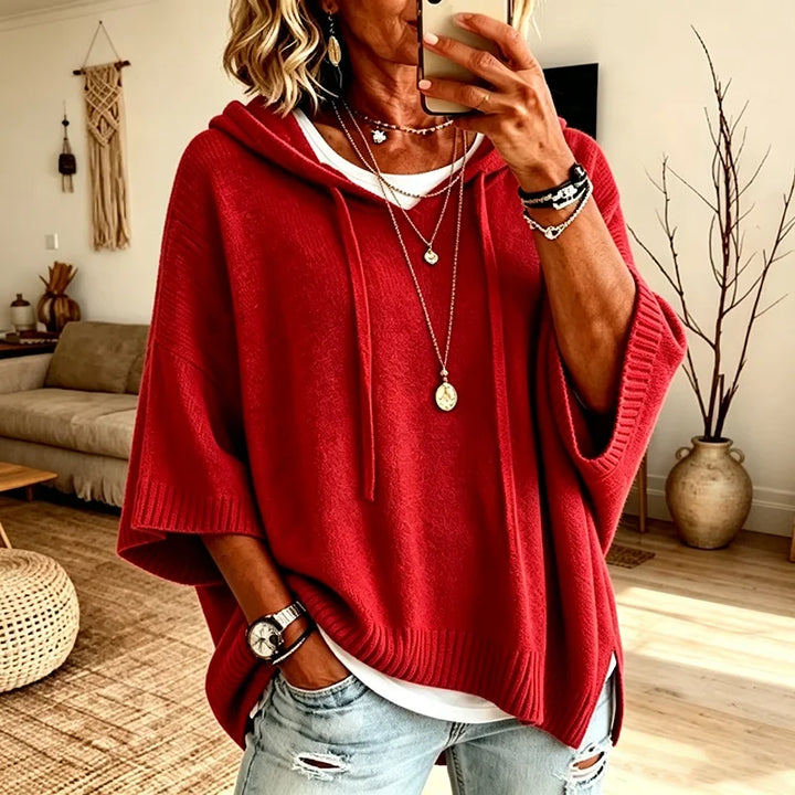 Daisy Knit Oversized Pullover