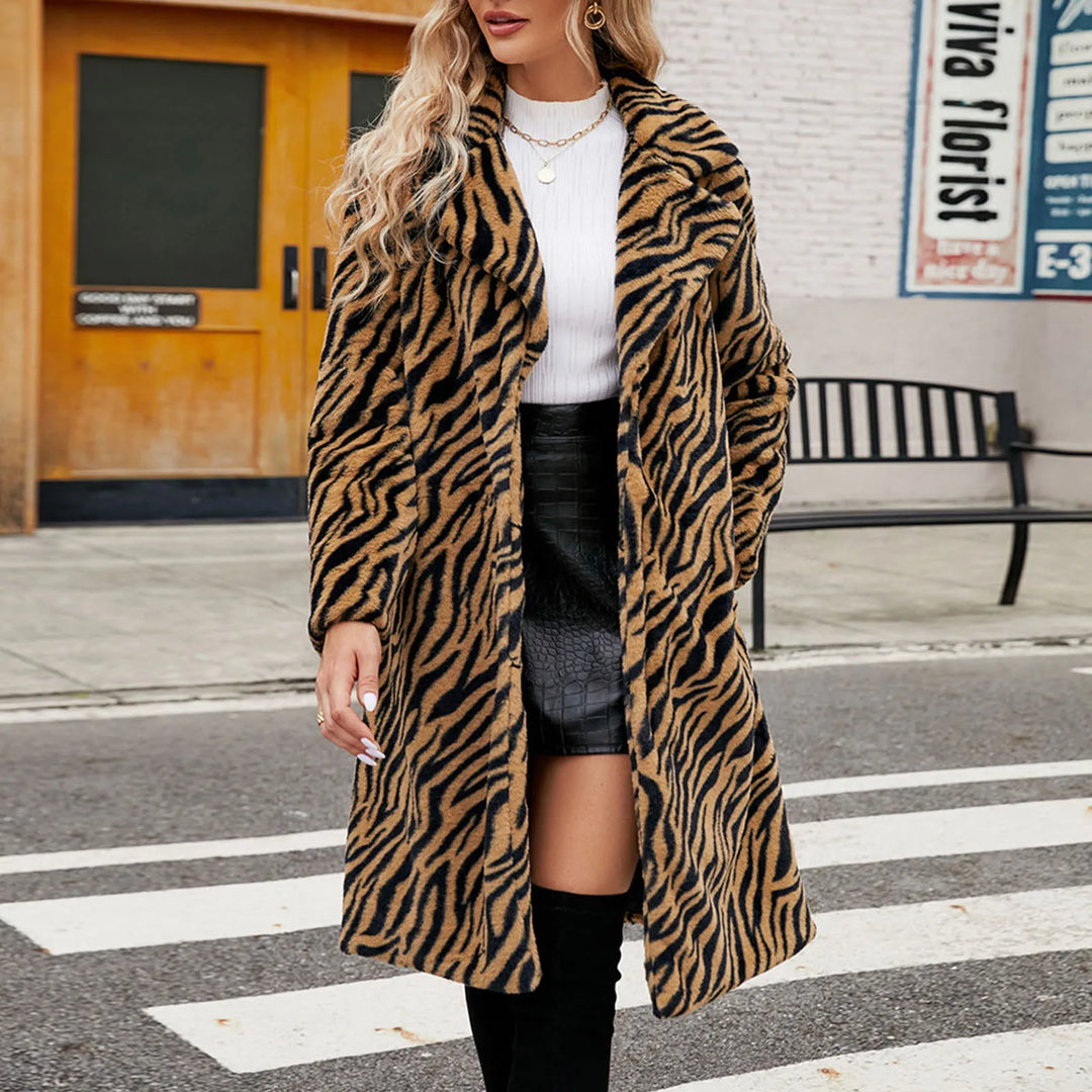 Kerensa Faux Fur Longline Coat