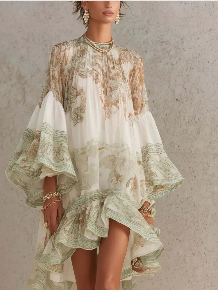 Isabelle Boho Chiffon Mini Dress