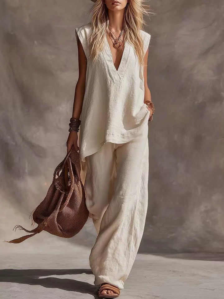 Eden Wide Leg Two-Piece Set