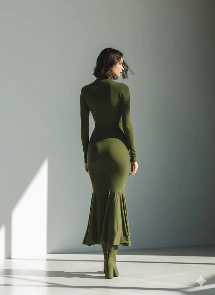 Keira Ruched Mermaid Maxi Dress