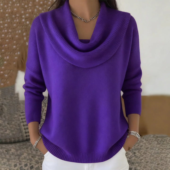 Emely Cowl Neck Knit Sweater